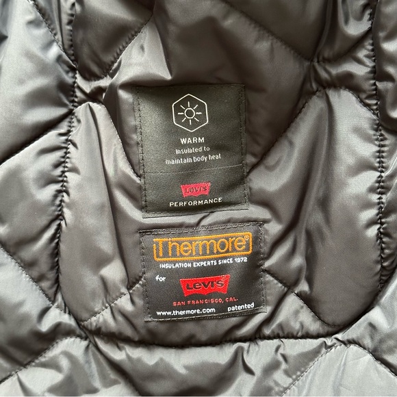 FOLSOM UTILITY JACKET MENS DETACHABLE QUILTED THERMORE INSULATED HOODED WHITE - Picture 10 of 11